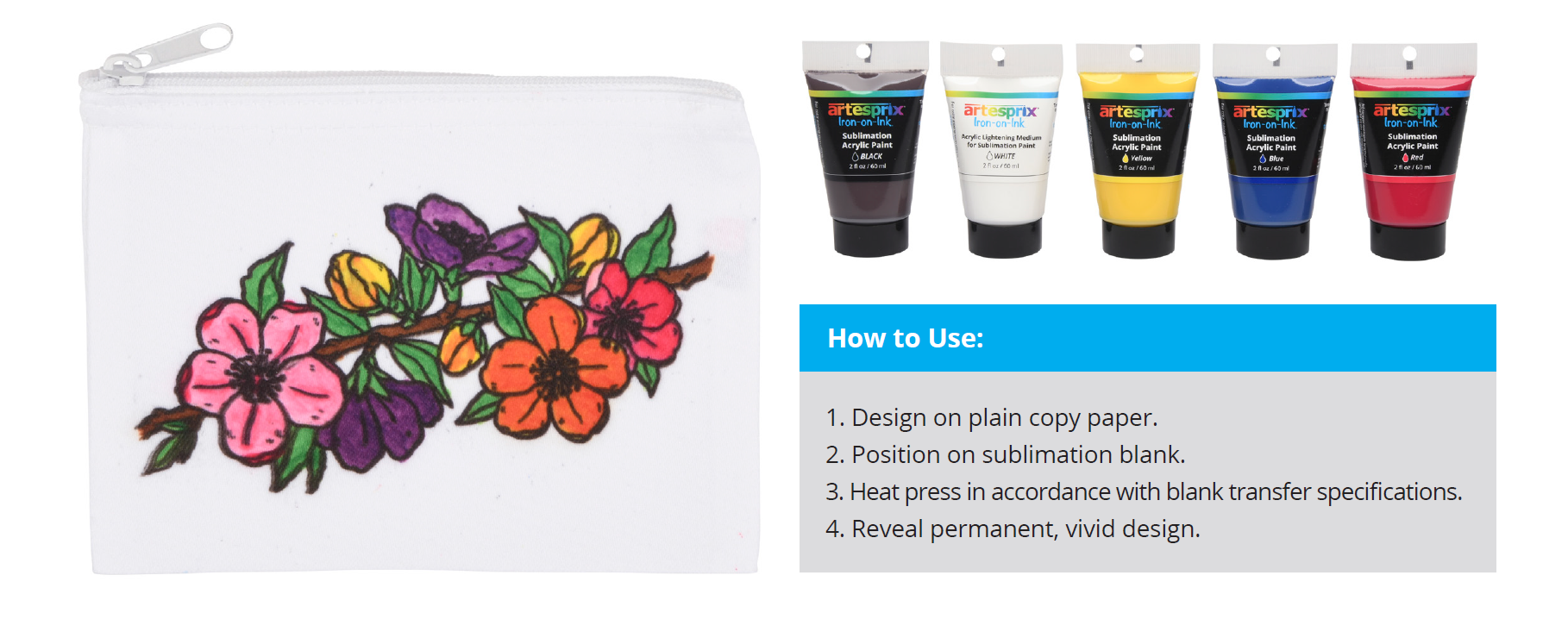 Artesprix Sublimation Paint Set