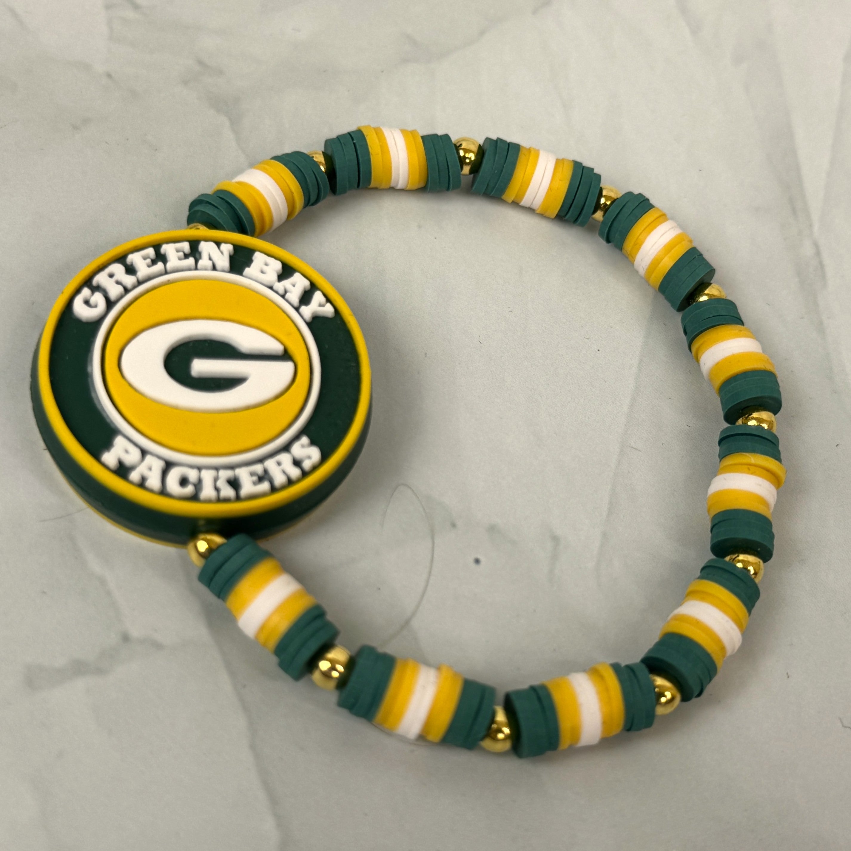 Team Spirit Stackable Bracelets - Green & Gold - Packers