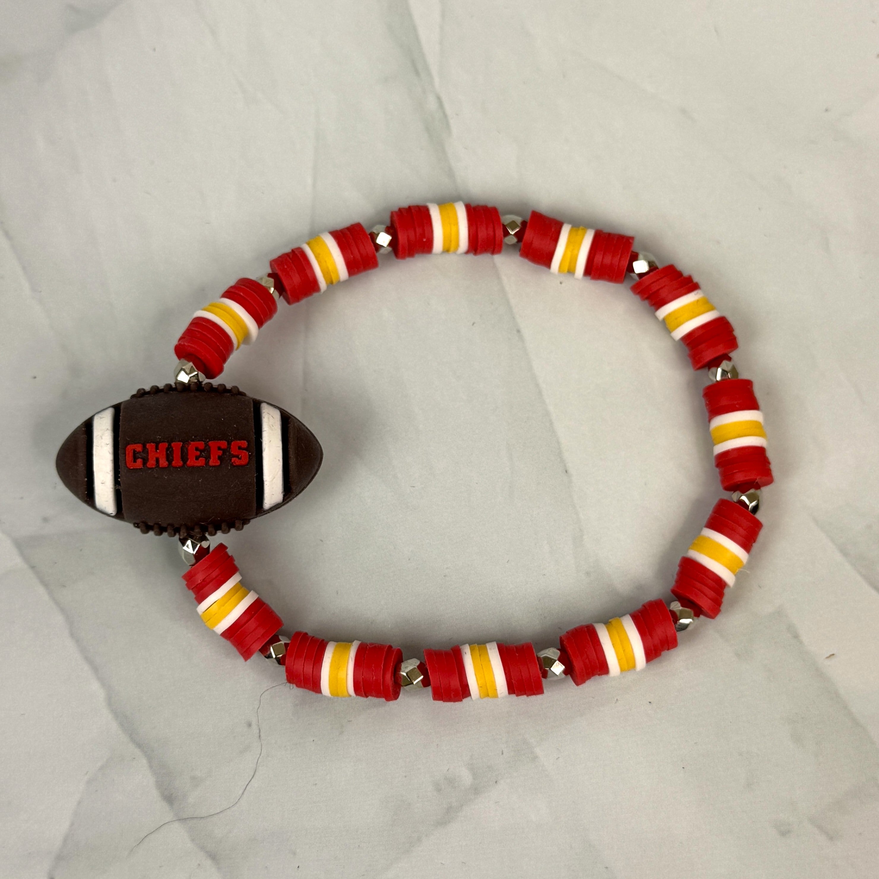 Team Spirit Stackable Bracelets - Red & Yellow - Chiefs